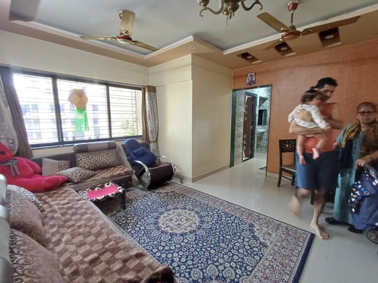 Living Room, golden-park-chs 2 Bedroom 700 Sq.Ft. Apartment In Kulgaon Thane 9807706