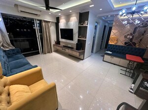 Living Room in 2 BHK Apartment at Courtyard by Narang Realty and The Wadhwa Group, Pokhran Road No Two – for Rent