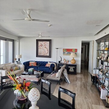 Living Room in 4 BHK Apartment at Lodha The World Towers World One Tier 2, Empire Mill – for Rent