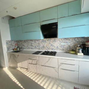 Kitchen in 3 BHK Apartment at Lodha The World Towers World One Tier 2, Empire Mill – for Rent