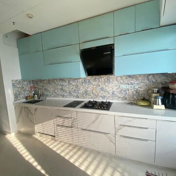 Kitchen in 3 BHK Apartment at Lodha The World Towers World One Tier 2, Empire Mill – for Rent