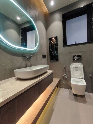 Bathroom in 1 RK Apartment at Unitech Infospace, Sector 21 – for Rent
