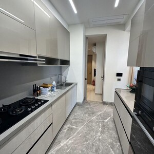 Kitchen in 3 BHK Apartment at Lodha The World Towers World One Tier 2, Empire Mill – for Rent
