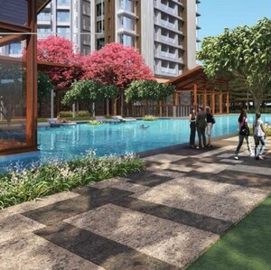 Swimming Pool in 3 BHK Apartment at Hubtown 25 South, Agar Bazar – for Rent