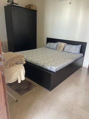 Bedroom in 3 BHK Apartment at Gera Trinity Towers, Kharadi – for Rent