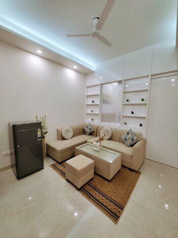 Living Room in 1 BHK Builder Floor at Baani Square, Sector 50 – for Rent