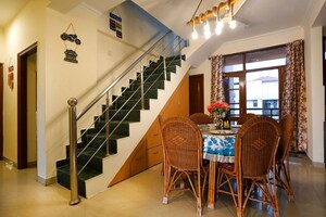 Staircase in 4 BHK Penthouse at Golden Sand Apartments, Dhakoli – for Rent