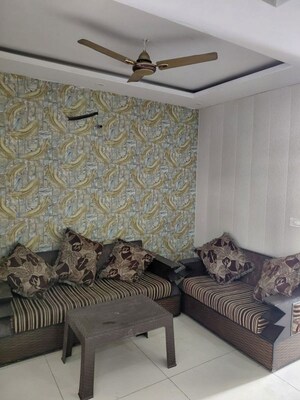 Living Room in 3 BHK Builder Floor at Motia Blue Ridge, Dhakoli – for Rent