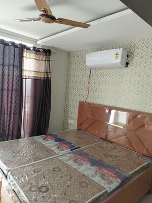 Living Room in 3 BHK Builder Floor at Motia Blue Ridge, Dhakoli – for Rent