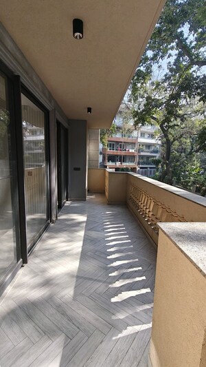 Balcony in 3 BHK Builder Floor at Panchsheel Park – for Rent