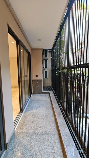 Balcony in 3 BHK Builder Floor at Panchsheel Park – for Rent