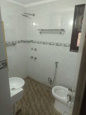 Bathroom in 3 BHK Apartment at Vasant Kunj – for Rent