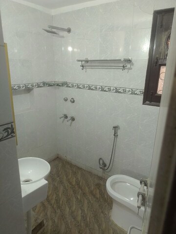 Bathroom in 3 BHK Apartment at Vasant Kunj – for Rent