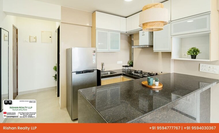 Kitchen, aspen-park 2 Bedroom 593 Sq.Ft. Apartment In Goregaon East Mumbai 9808421