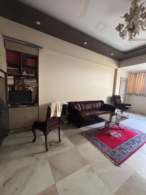 Living Room in 3 BHK Apartment at Churchgate Mansion, Churchgate – for Sale