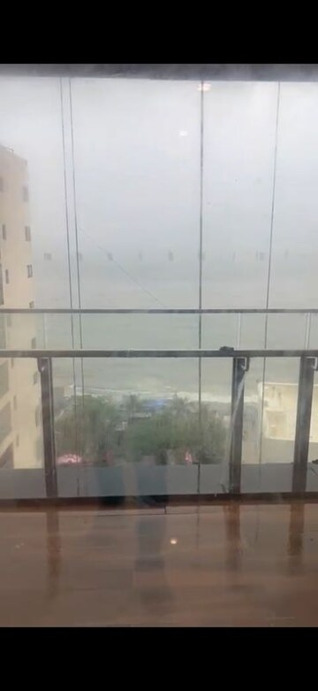 Balcony in 3 BHK Apartment at Sagar Resham CHS, Bandra West – for Rent