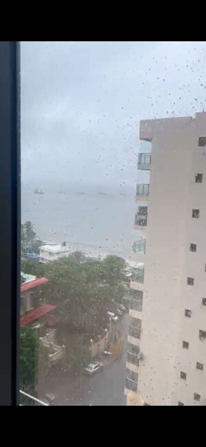 Balcony in 3 BHK Apartment at Sagar Resham CHS, Bandra West – for Rent