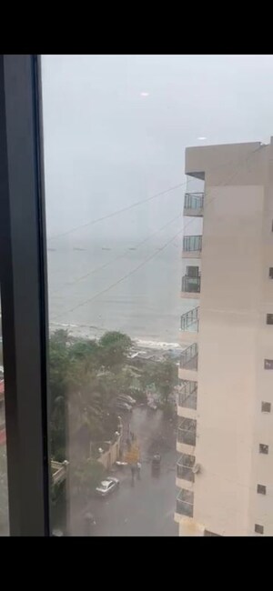 Balcony in 3 BHK Apartment at Sagar Resham CHS, Bandra West – for Rent