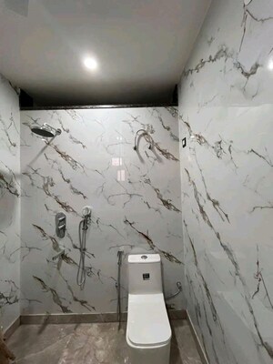 Bathroom in 3 BHK Builder Floor at Chattarpur – for Rent