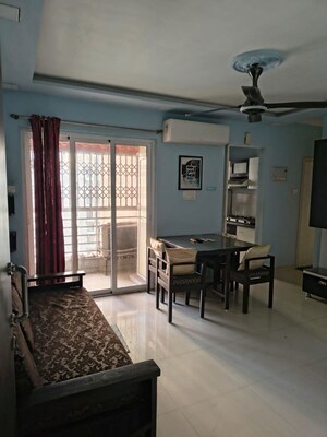 Living Room in 1.5 BHK Apartment at Puranik Rumah Bali, Ghodbunder Road – for Rent