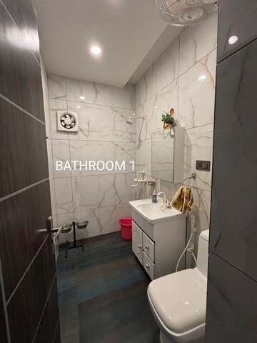 Bathroom in 3 BHK Builder Floor at RWA Apartments Sector 20, Sector 20 – for Rent