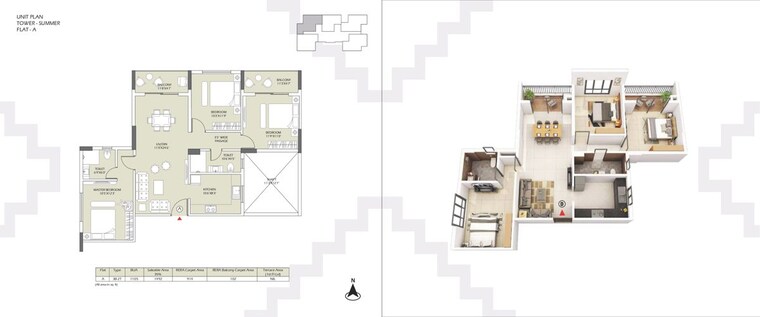 Floor Plan, devidanga 3 Bedroom 1496 Sq.Ft. Apartment In Devidanga Siliguri 9808893