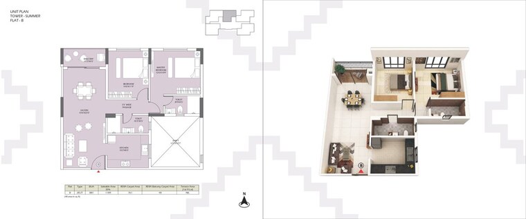 Floor Plan, devidanga 3 Bedroom 1496 Sq.Ft. Apartment In Devidanga Siliguri 9808893