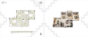 Floor Plan in 3 BHK Apartment at Devidanga – for Sale