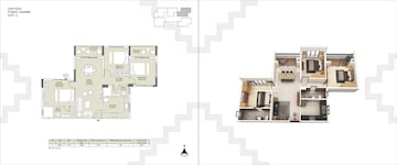 Floor Plan in 3 BHK Apartment at Devidanga – for Sale