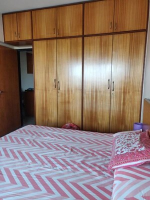 Bedroom in 3 BHK Apartment at Ajmera Cosmic Heights, Bhakti Park – for Rent