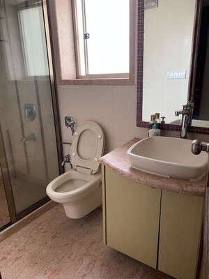 Bathroom in 3 BHK Apartment at Jupiter Apartment Cuffe Parade, Cuffe Parade – for Rent