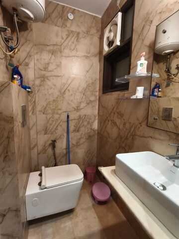 Bathroom in 2 BHK Builder Floor at Malviya Nagar – for Rent