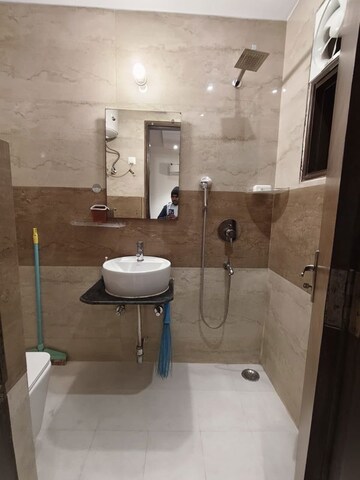 Bathroom in 2 BHK Builder Floor at Malviya Nagar – for Rent