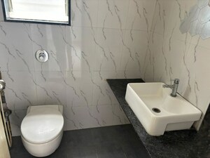 Bathroom in 2 BHK Apartment at Rohan Yogi Park, Baner – for Rent
