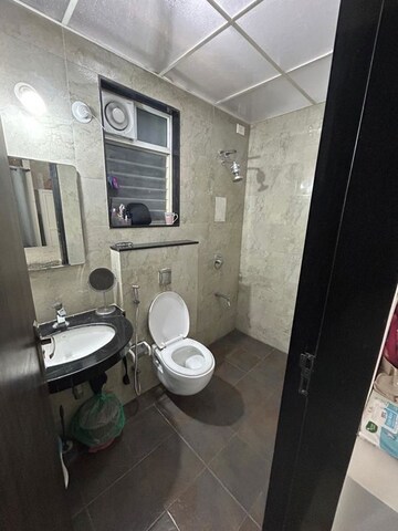 Bathroom in 2 BHK Apartment at Nyati Elysia, Kharadi – for Rent