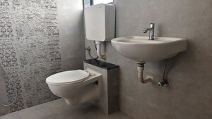 Bathroom in 2 BHK Apartment at KM Horizon Exotica, Haware City – for Rent