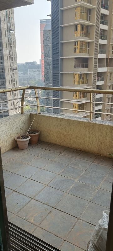 Balcony in 3 BHK Apartment at Oberoi Springs, Andheri West – for Rent