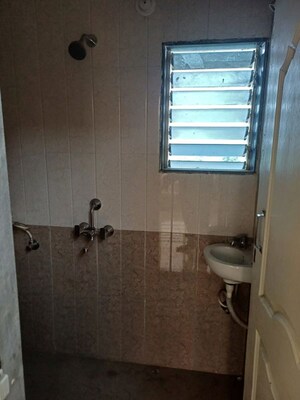 Bathroom in 1 BHK Apartment at Ram Pushpanjali Residency, Owale – for Rent