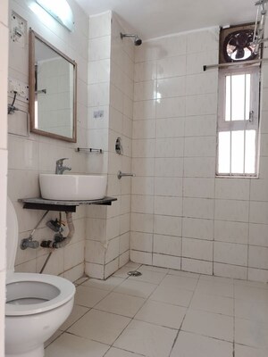 Bathroom in 2 BHK Apartment at Vasant Kunj – for Rent