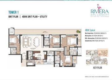 Floor Plan in 2 BHK Apartment at AIPL Riviera, Sector 103 – for Sale