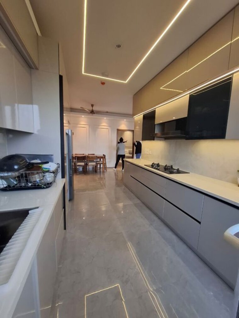 Kitchen, tulip-yellow 3 Bedroom 1704 Sq.Ft. Apartment In Sector 69 Gurgaon 9809623