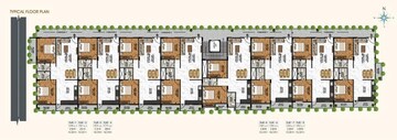 Floor Plan in 2 BHK Apartment at Thirumagondanahalli – for Sale