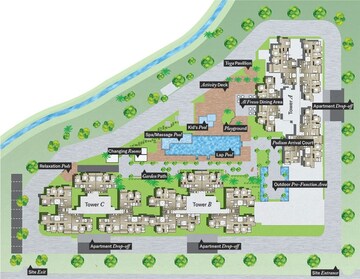 Master Plan in 2 BHK Apartment at Prestige Song Of The South, Yelenahalli – for Sale