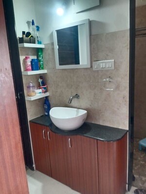 Bathroom in 1 BHK Apartment at Wadhwani Sai Paradise, Punawale – for Rent