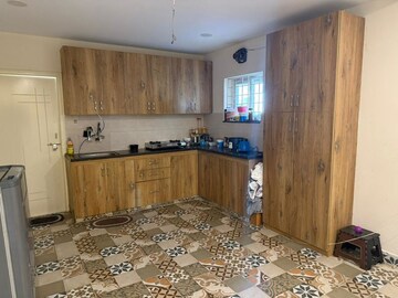 Kitchen in 3 BHK Builder Floor at Sri Sai Ayyapa Sadan, Madhapur – for Rent