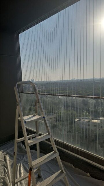 Staircase in 3 BHK Apartment at Aparna Luxor Park, Kondapur – for Rent