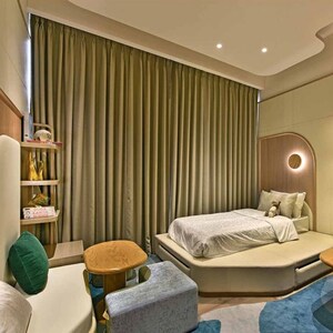 Living Room in 3 BHK Apartment at Rustomjee Crown Phase 2, Gokhale Road – for Sale