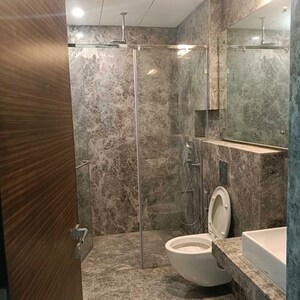 Bathroom in 3 BHK Apartment at Raheja Imperia, Empire Mill – for Rent