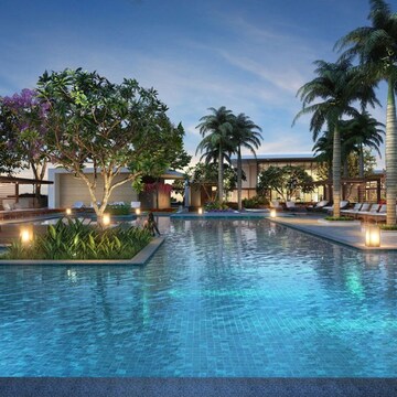 Swimming Pool in 3 BHK Apartment at Raheja Imperia, Empire Mill – for Rent