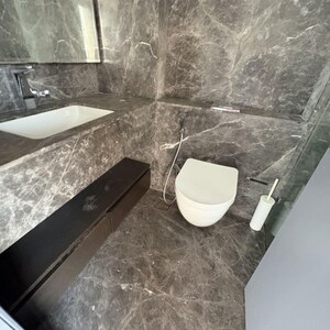 Bathroom in 3 BHK Apartment at Lodha The Park Side, Kamala Mill – for Rent